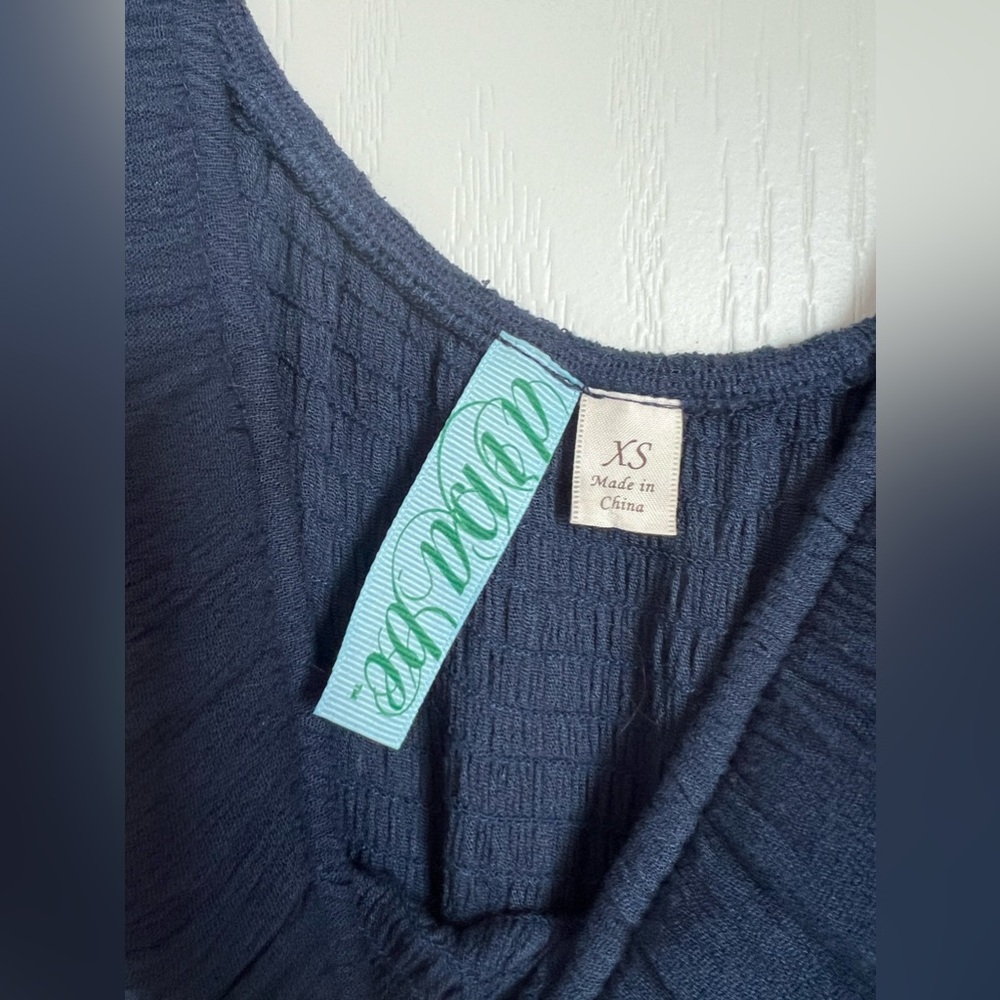 Francesca’s Off The Shoulder Solid Mason Dress Si… - image 4